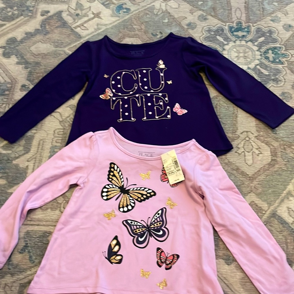 NWT Children’s Place long sleeve shirt set 18-24M